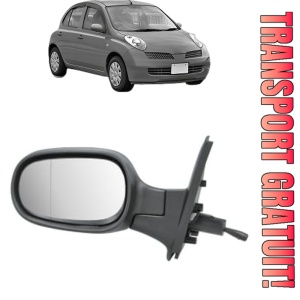 Oglinda Stanga NISSAN MICRA III (K12) din 2002 - 2010, Auto, Reglaj mecanic, Completa