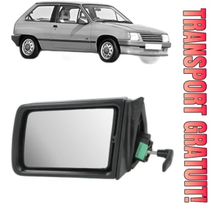 Oglinda Stanga OPEL CORSA A Hatchback (S83) din 1982 - 1993, Auto, Reglaj mecanic, Completa