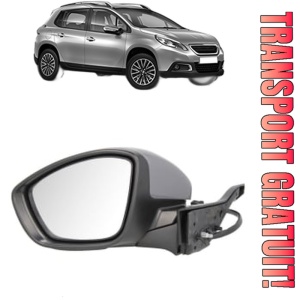 Oglinda Stanga PEUGEOT 2008 I (CU_) din 2013 - 2019, Auto, Reglaj electric, Completa