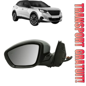 Oglinda Stanga PEUGEOT 2008 II (UD_, US_, UY_, UJ_, UR_, UC_) din 2019 - 2023, Auto, Reglaj electric, Completa