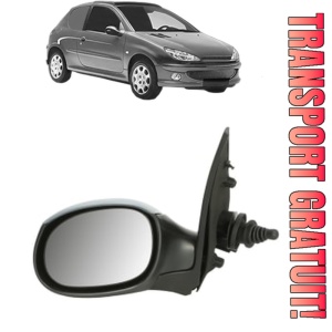 Oglinda Stanga PEUGEOT 206 Van din 2001 - 2009, Auto, Reglaj mecanic, Completa