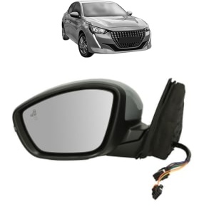 Oglinda Stanga PEUGEOT 208 II (UB_, UP_, UW_, UJ_) din 2019 - 2025, Auto, Reglaj electric, Completa - Img 2
