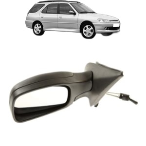 Oglinda Stanga PEUGEOT 306 Break (7E, N3, N5) din 1997 - 2002, Auto, Reglaj mecanic, Completa - Img 2
