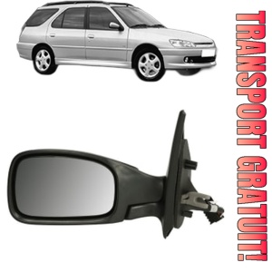 Oglinda Stanga PEUGEOT 306 Break (7E, N3, N5) din 1997 - 2002, Auto, Reglaj electric, Completa