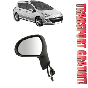 Oglinda Stanga PEUGEOT 308 SW I (4E_, 4H_) din 2007 - 2014, Auto, Reglaj electric, Completa