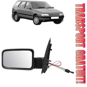 Oglinda Stanga PEUGEOT 405 II Break (4E) din 1992 - 1997, Auto, Reglaj mecanic, Completa