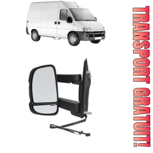 Oglinda Stanga PEUGEOT BOXER din 1994 - 2023, Auto, Reglaj manual, Completa