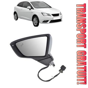 Oglinda Stanga SEAT IBIZA IV SC (6J1, 6P5) din 2008 - 2016, Auto, Reglaj electric, Completa