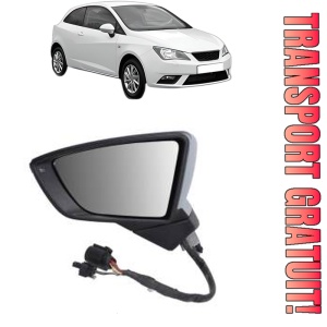 Oglinda Stanga SEAT IBIZA IV SC (6J1, 6P5) din 2008 - 2016, Auto, Reglaj electric, Completa