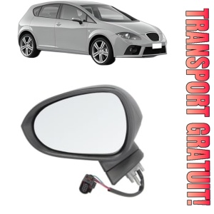 Oglinda Stanga SEAT LEON (1P1) din 2005 - 2013, Auto, Reglaj electric, Completa