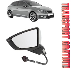 Oglinda Stanga SEAT LEON SC (5F5) din 2013 - 2018, Auto, Reglaj electric, Completa