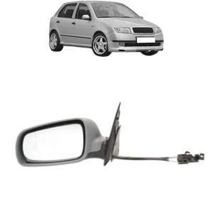 Oglinda Stanga SKODA FABIA I (6Y2) din 1999 - 2008, Auto, Reglaj mecanic, Completa - Img 2