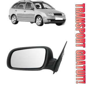 Oglinda Stanga SKODA FABIA I Combi (6Y5) din 2000 - 2007, Auto, Reglaj electric, Completa
