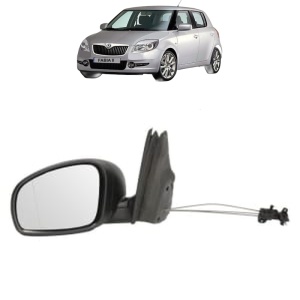 Oglinda Stanga SKODA FABIA II (542) din 2006 - 2014, Auto, Reglaj mecanic, Completa - Img 2