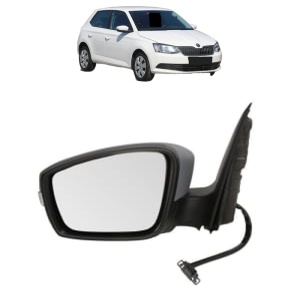 Oglinda Stanga SKODA FABIA III Praktik (NJ5) din 2014 - 2022, Auto, Reglaj electric, Completa - Img 2