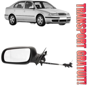 Oglinda Stanga SKODA OCTAVIA I (1U2) din 1996 - 2010, Auto, Reglaj mecanic, Completa