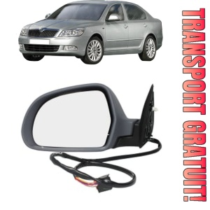 Oglinda Stanga SKODA OCTAVIA II (1Z3) din 2004 - 2013, Auto, Reglaj electric, Completa