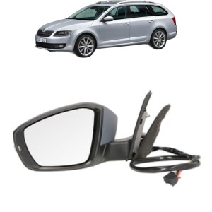 Oglinda Stanga SKODA OCTAVIA III Combi (5E5, 5E6) din 2012 - 2020, Auto, Reglaj electric, Completa - Img 2