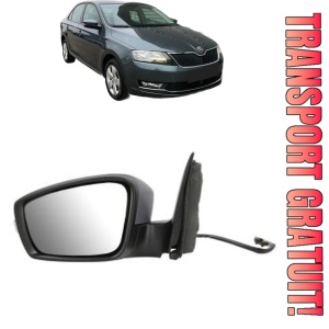 Oglinda Stanga SKODA RAPID (NH3, NK3, NK6) din 2012 - 2022, Auto, Reglaj electric, Completa