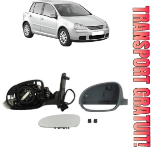 Oglinda Stanga Volkswagen GOLF V (1K1) din 2003 - 2009, Auto, Reglaj electric, Completa