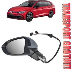 Oglinda Stanga Volkswagen GOLF VIII Variant (CG5, DB5) din 2020 - 2024, Auto, Reglaj electric, Completa