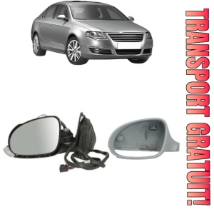 Oglinda Stanga Volkswagen PASSAT B6 (3C2) din 2005 - 2010, Auto, Reglaj electric, Completa