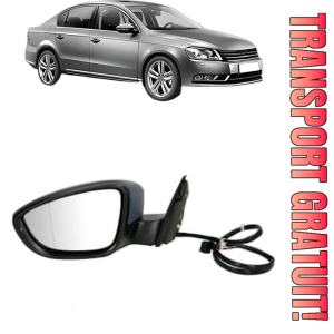 Oglinda Stanga Volkswagen PASSAT B7 (362) din 2010 - 2014, Auto, Reglaj electric, Completa