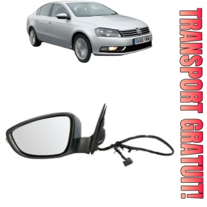 Oglinda Stanga Volkswagen PASSAT B7 (A32, A33) din 2011 - 2020, Auto, Reglaj electric, Completa