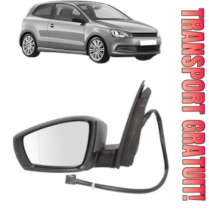 Oglinda Stanga Volkswagen POLO V (6R1, 6C1) din 2009 - 2022, Auto, Reglaj electric, Completa