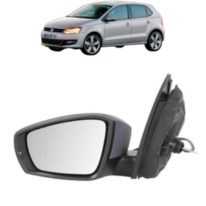 Oglinda Stanga Volkswagen POLO V Hatchback Van (6R1, 6C1) din 2009 - 2014, Auto, Reglaj mecanic, Completa - Img 2