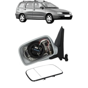 Oglinda Stanga Volkswagen POLO Variant (6V5) din 1997 - 2001, Auto, Reglaj electric, Completa - Img 2