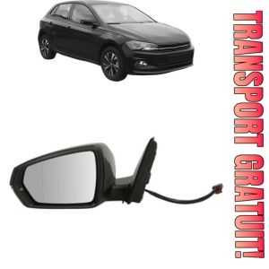 Oglinda Stanga Volkswagen POLO VI (AW1, BZ1, AE1) din 2017 - 2021, Auto, Reglaj electric, Completa