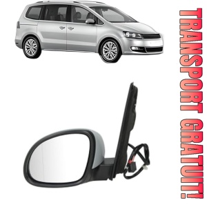 Oglinda Stanga Volkswagen SHARAN (7N1, 7N2) din 2010 - 2022, Auto, Reglaj electric, Completa