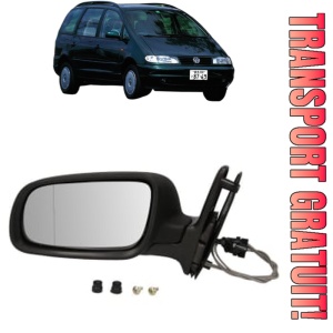 Oglinda Stanga Volkswagen SHARAN Box Body/MPV (7M_) din 1996 - 2010, Auto, Reglaj mecanic, Completa
