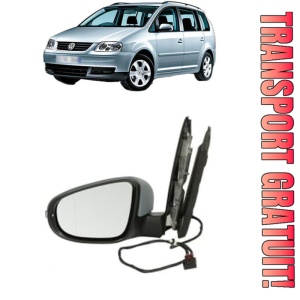 Oglinda Stanga Volkswagen TOURAN Box Body/MPV (1T3) din 2010 - 2015, Auto, Reglaj electric, Completa