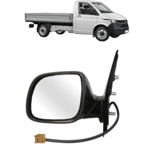 Oglinda Stanga Volkswagen TRANSPORTER T6 Platform/Chassis (SFD, SFE, SFL, SFZ, SJD, SJ din 2015 - 2024, Auto, Reglaj electric, Completa - Img 2