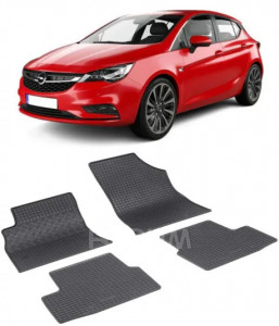 Opel Astra K Lux, Hatchback, fabricat din 11.2015 - Prezent, Covorasele fabricat din Spate Mai Mari, set covorase auto dedicate, din cauciuc 100% Premium accesorii pentru autoturismul tau - masina v153851