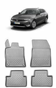 Opel Astra L Sports Tourer Din 01.2022 - Prezent, Combi , Set Covorase Auto Tip Tavita Premium 3D, din cauciuc accesorii pentru autoturismul tau - masina v163544