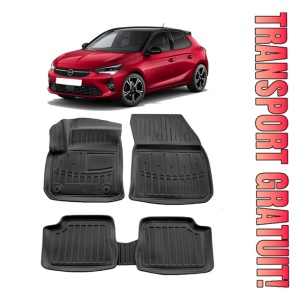 Opel Corsa-E (2019-2025) Set covorase auto cauciuc G.Modern Line 3D