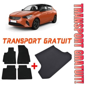 Opel Corsa F din 06.2019 - Prezent Hatchback *1 , Set Covorase + tavita portbagaj auto