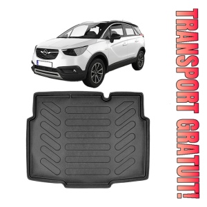 Opel Crossland X (Cu Podeaua Joasa) 2017-2025 Tavita cauciuc pentru protectie portbagaj dedicata pentru Opel CROSSLAND Transport Gratuit