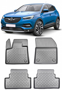 Opel Grandland X, Suv, Din 10.2017 - Prezent , Set Covorase Auto Tip Tavita Premium 3D, din cauciuc accesorii pentru autoturismul tau - masina v175295