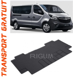 Opel Vivaro C, Van, fabricat din 03.2019 - Prezent, Rand 2, Masina Are 6 Locuri, set covorase auto dedicate, din cauciuc 100% Premium accesorii pentru autoturismul tau - masina v154609