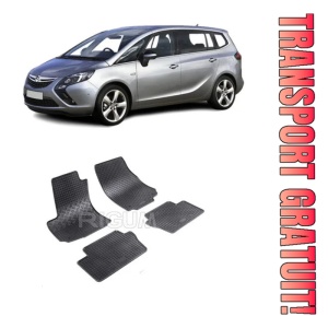 Opel Zafira B, Van, fabricat din 05.2005 - 2014, 5 Locuri, set covorase auto dedicate, din cauciuc 100% Premium