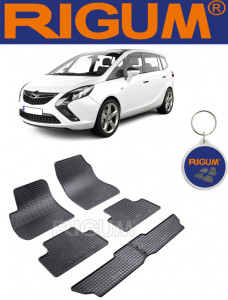 Opel Zafira C, Van, fabricat din 01.2012 - 07.2019, 7 Locuri, set covorase auto dedicate, din cauciuc 100% Premium accesorii pentru autoturismul tau - masina v160316