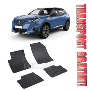 Peugeot 2008 I, Suv, fabricat din 04.2013 - 12.2019, set covorase auto dedicate, din cauciuc 100% Premium