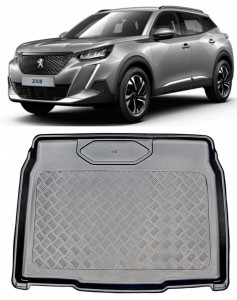 Peugeot 2008 II Suv din 01.2020 - Prezent, Tavita Pentru Portbagaj Lux Premium Dedicata, Portbagaj Inferior *2 accesorii pentru autoturismul tau - masina v191369
