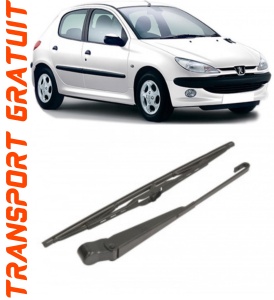Peugeot 206 Brat stergator pentru luneta spate cu lamela 350 mm, compatibil cu Peugeot 206 Hatchback fabricat intre 1998-2012, calitate extra accesorii pentru autoturismul tau - masina v92241