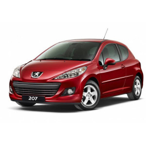 Peugeot 207 Din 2006 - 2012, Hatchback , Set Covorase Auto Tip Tavita Premium 3D, din cauciuc accesorii pentru autoturismul tau - masina v166046