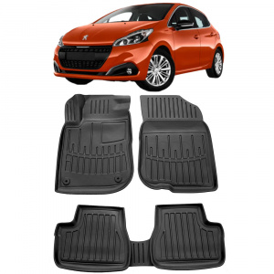 Peugeot 208 (2012-2019) Set covorase auto cauciuc G.Modern Line 3D accesorii pentru autoturismul tau - masina v66863